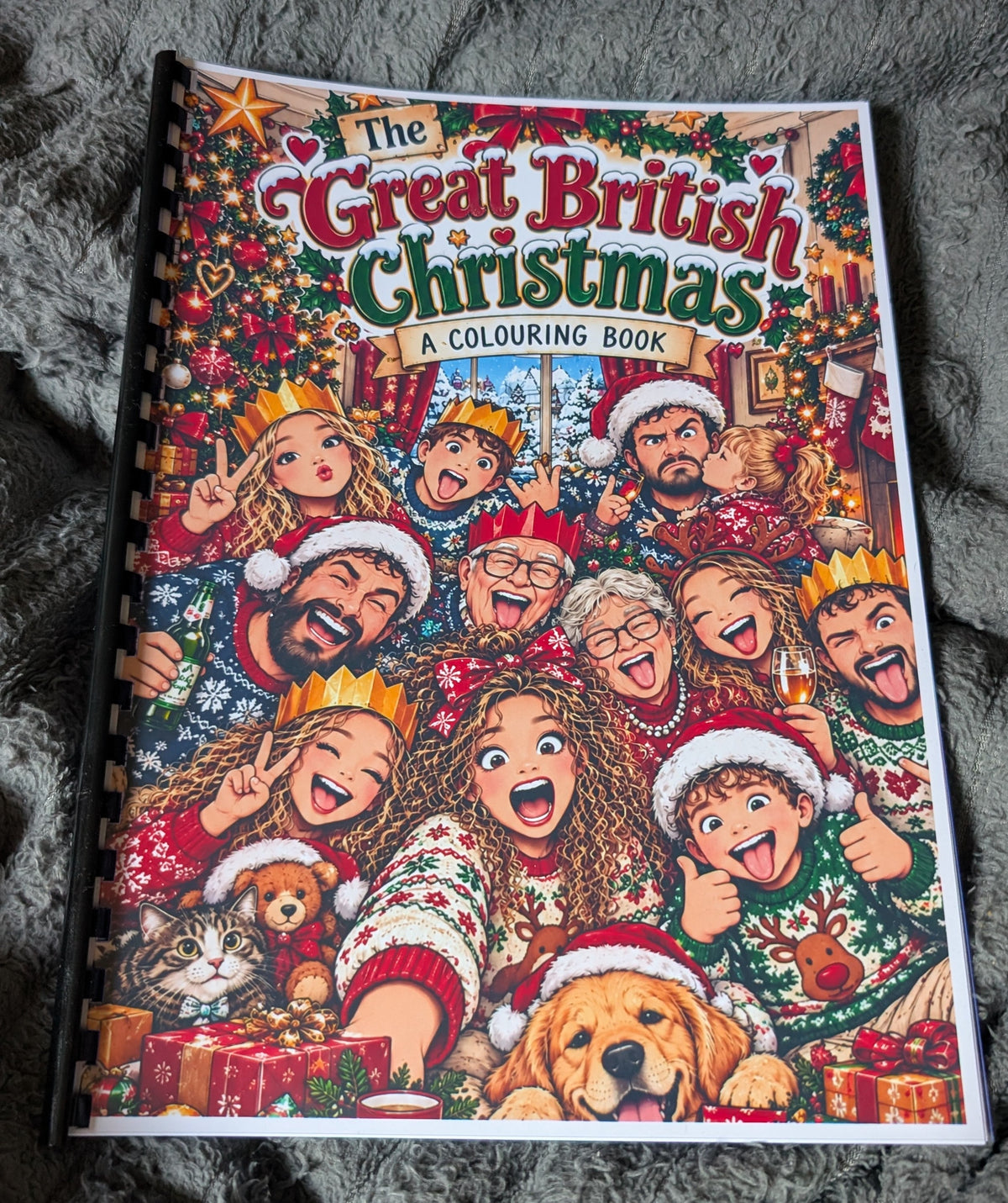 British Christmas colouring book photograph 16