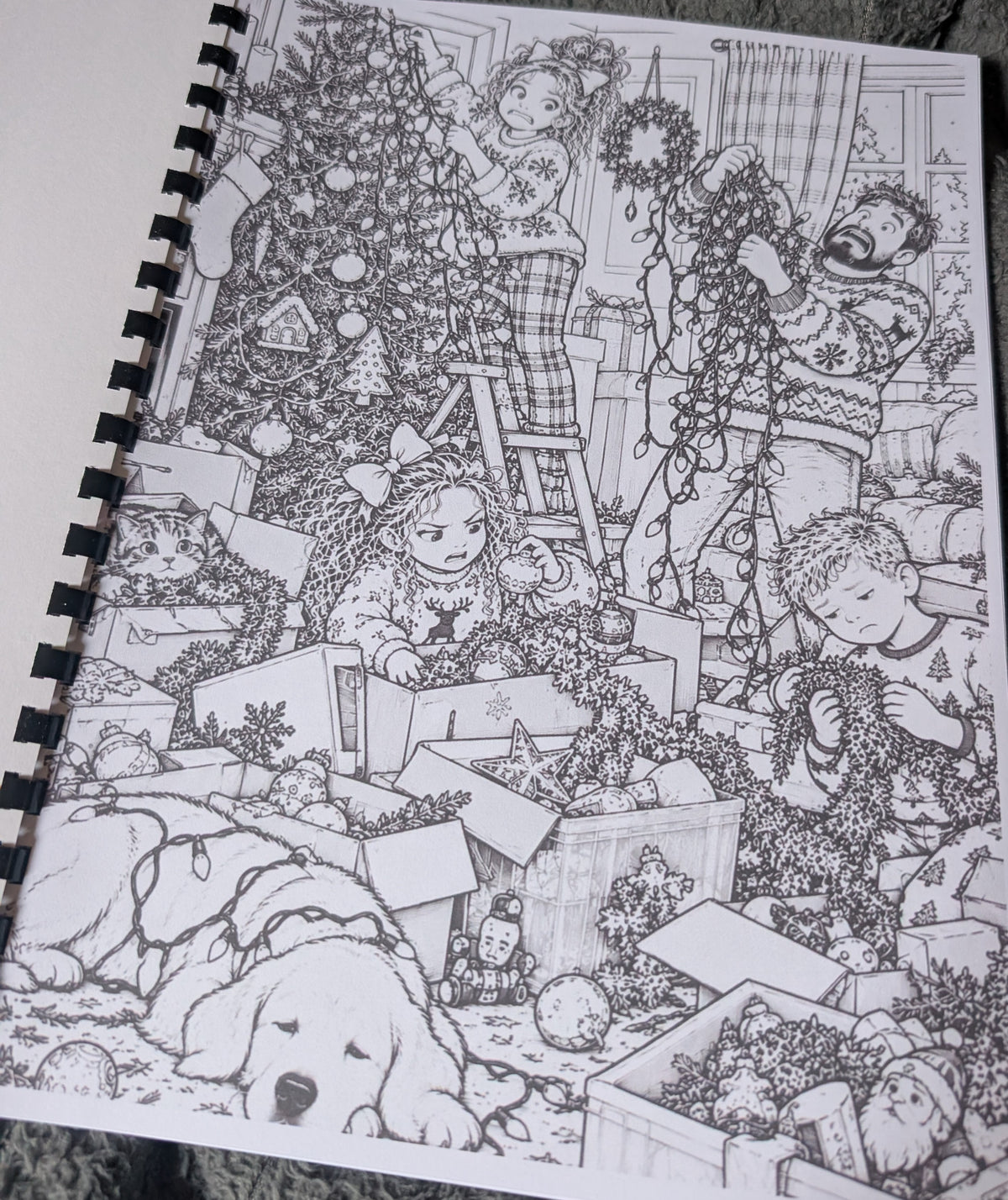 British Christmas colouring book photograph 17