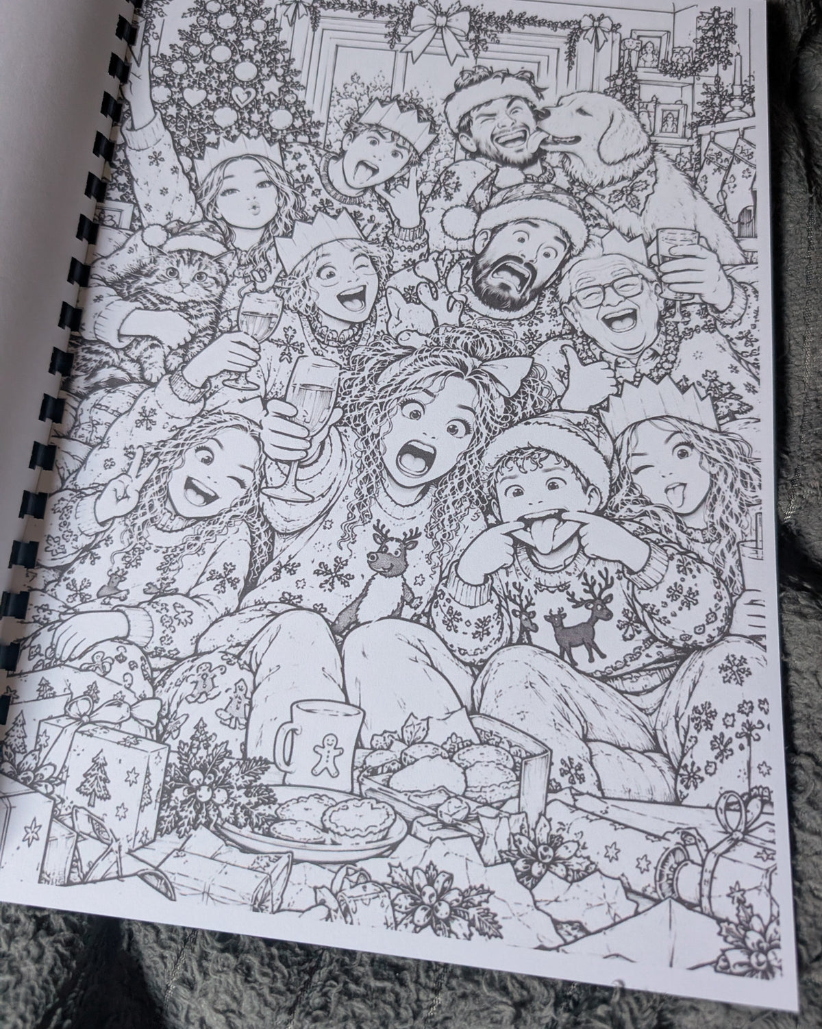 British Christmas colouring book photograph 1