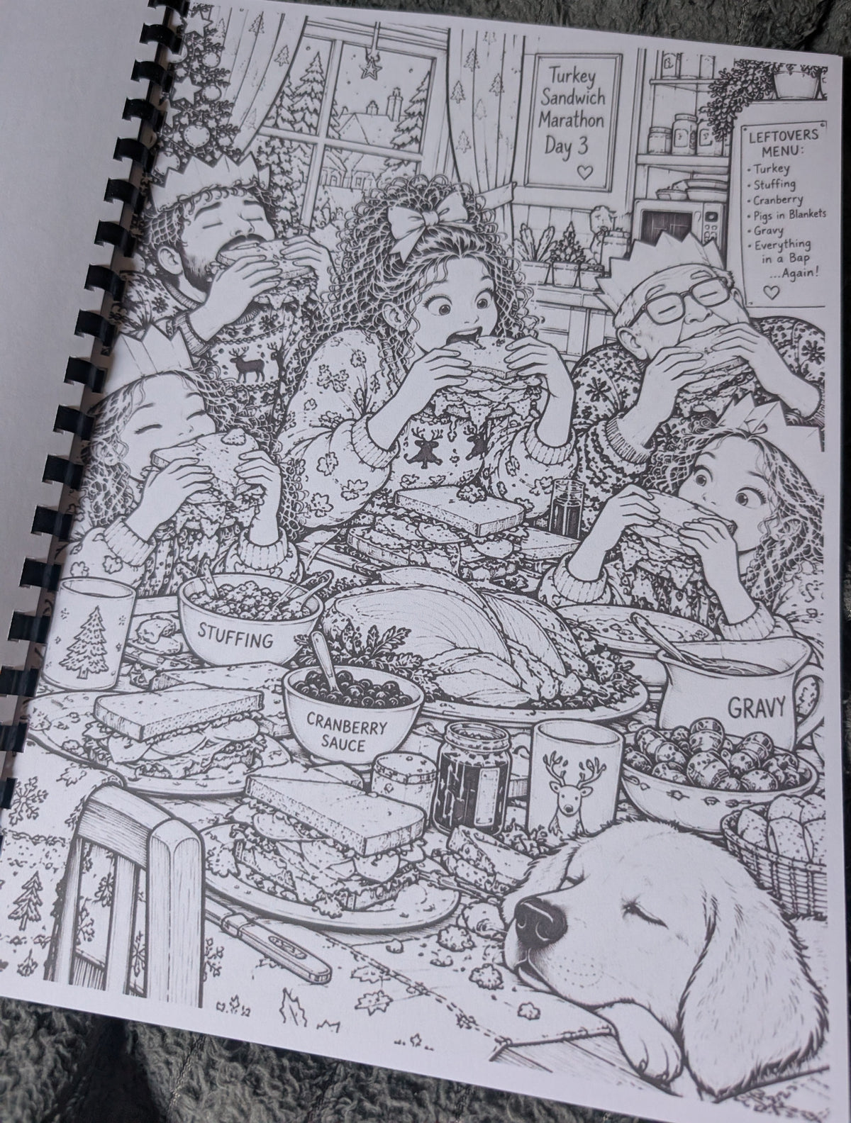 British Christmas colouring book photograph 2