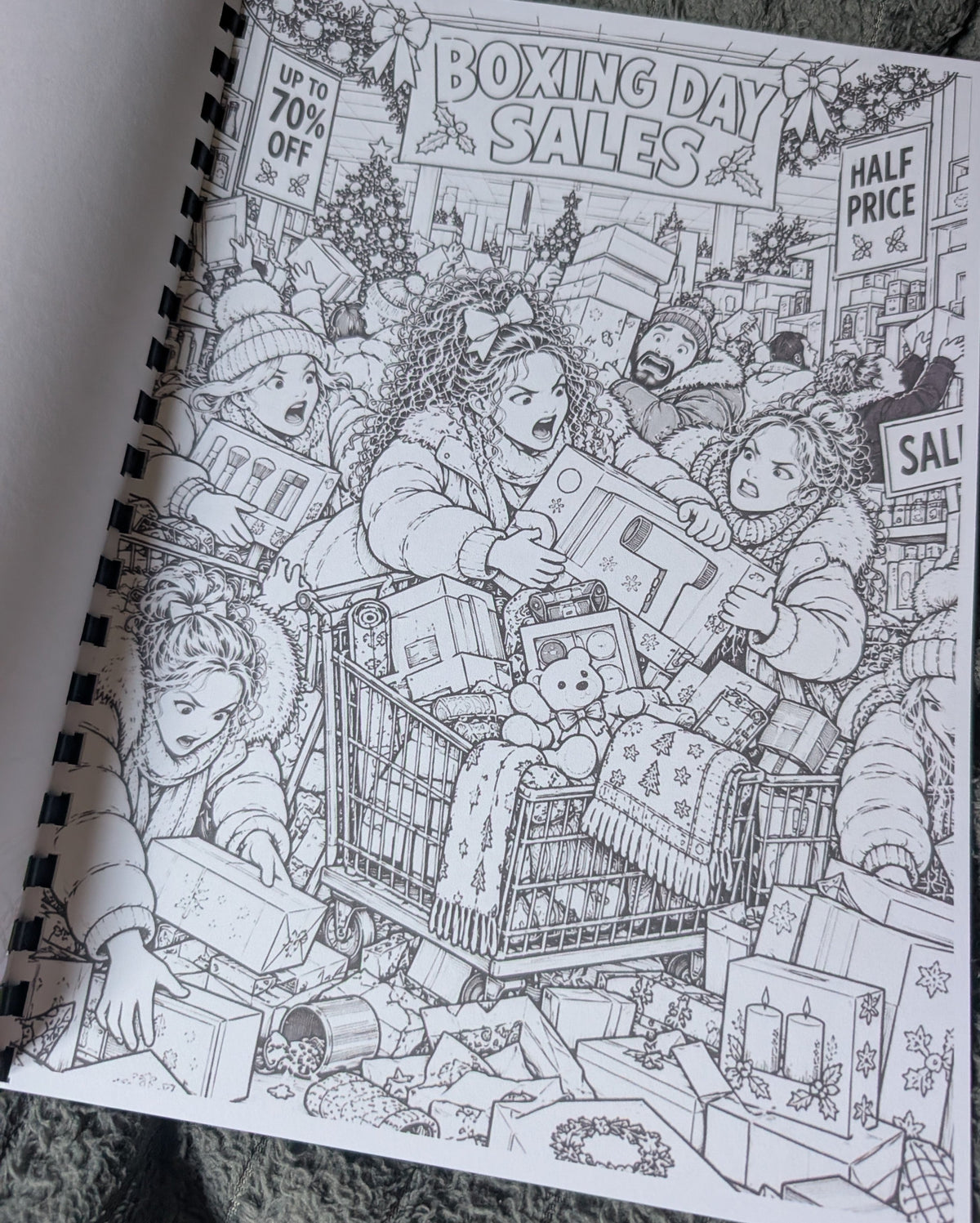 British Christmas colouring book photograph 3