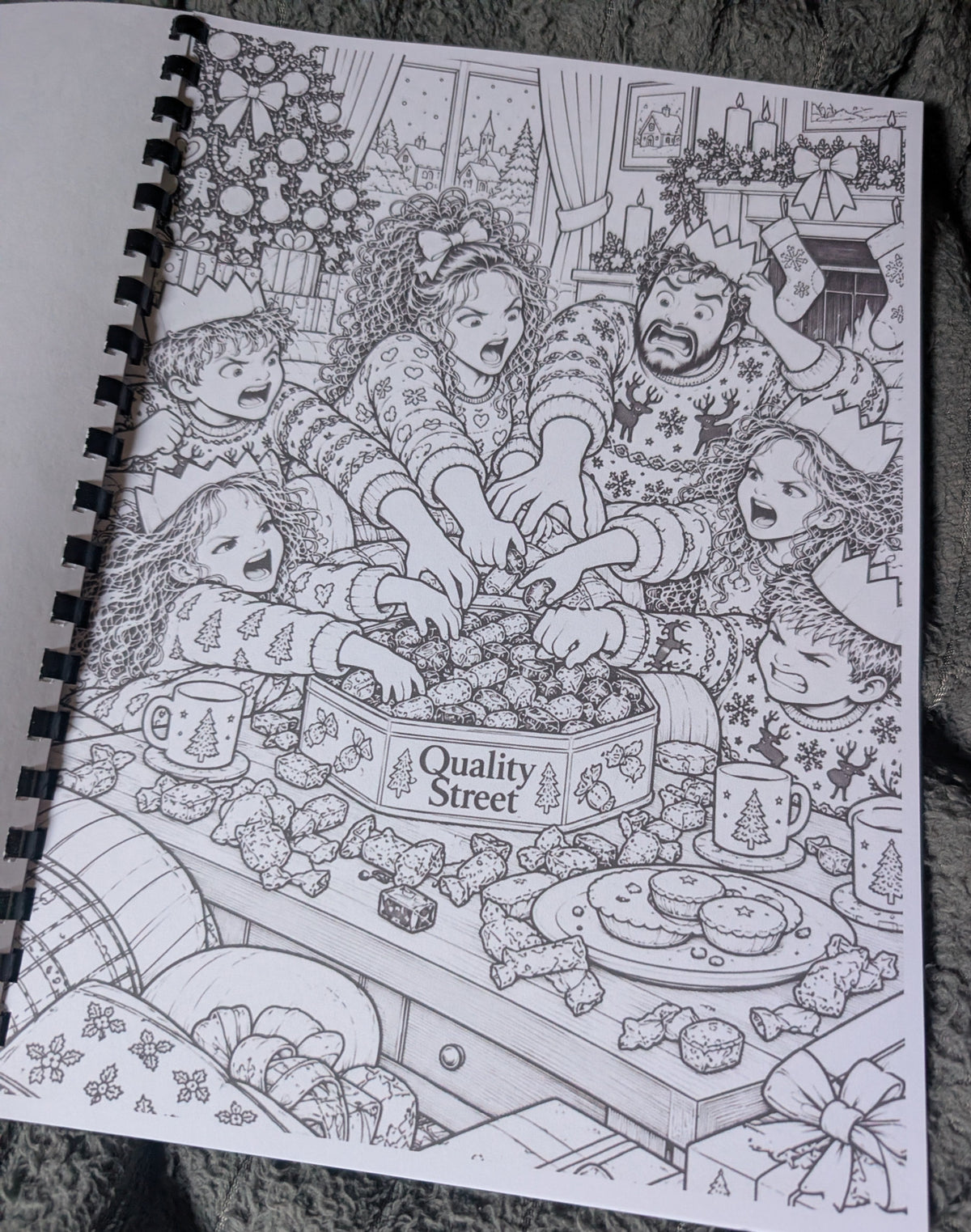 British Christmas colouring book photograph 4