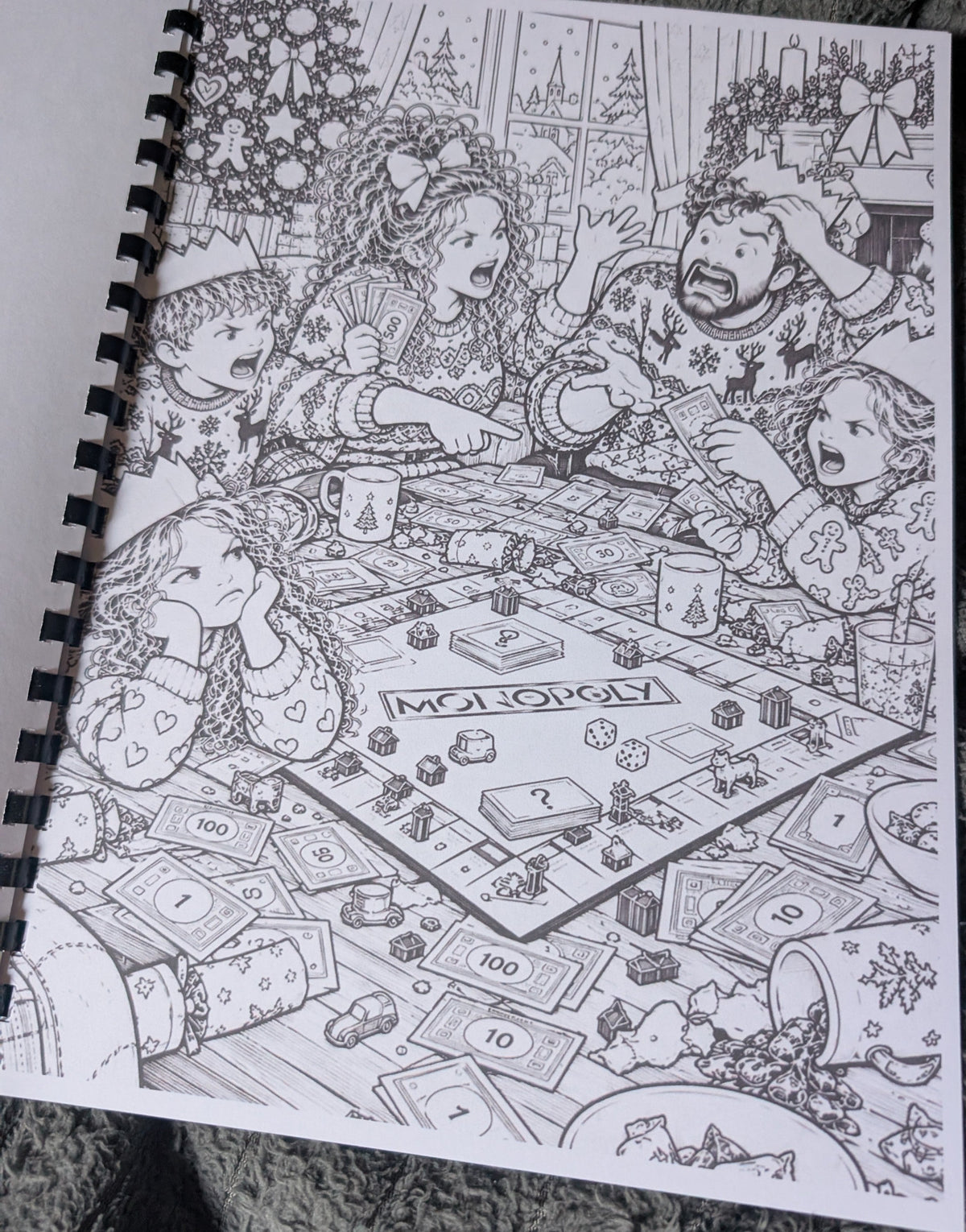 British Christmas colouring book photograph 5