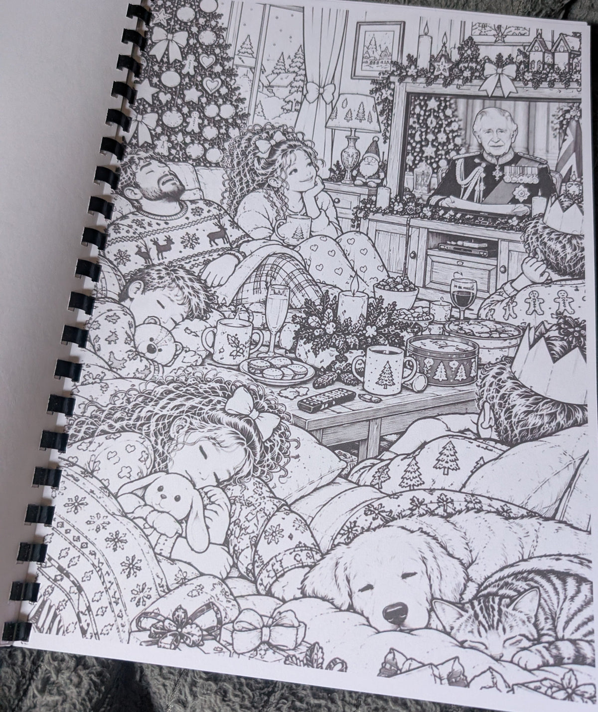 British Christmas colouring book photograph 7