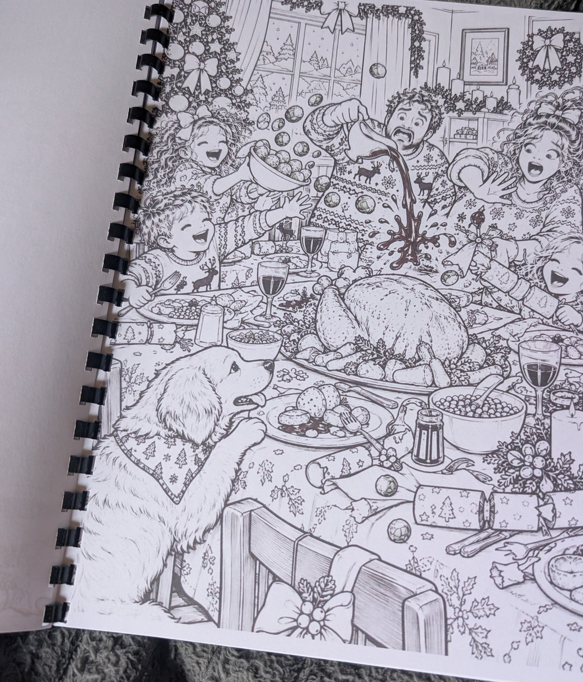 British Christmas colouring book photograph 8