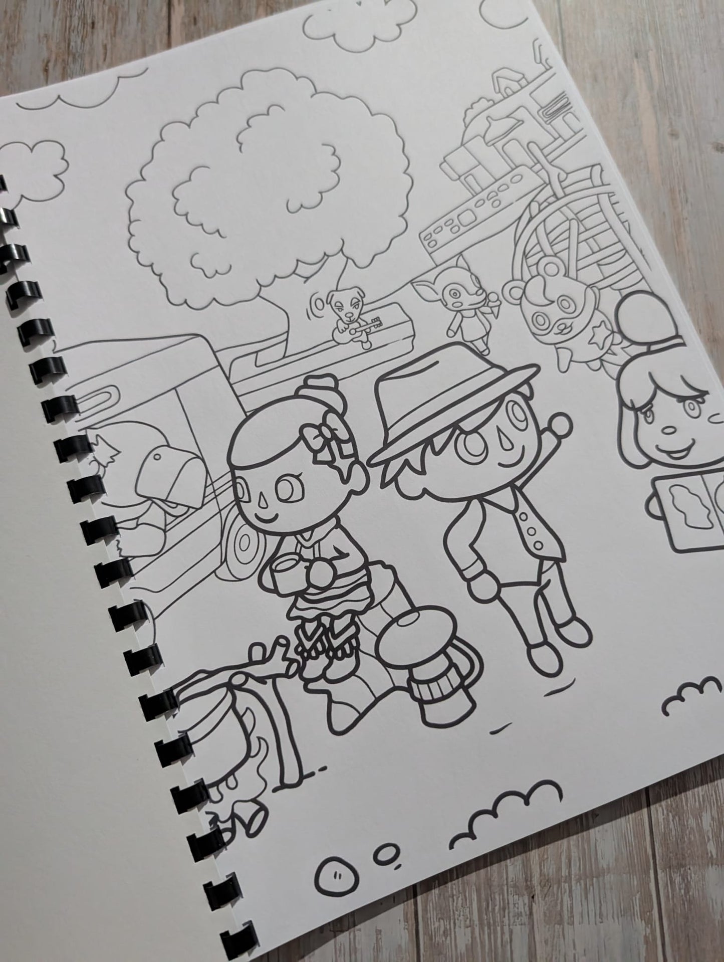 Cosy Village Colouring Book A4 | Cute Life Simulation Colouring Book | 20+ Pages | Aesthetic Colouring Book | Printed in UK