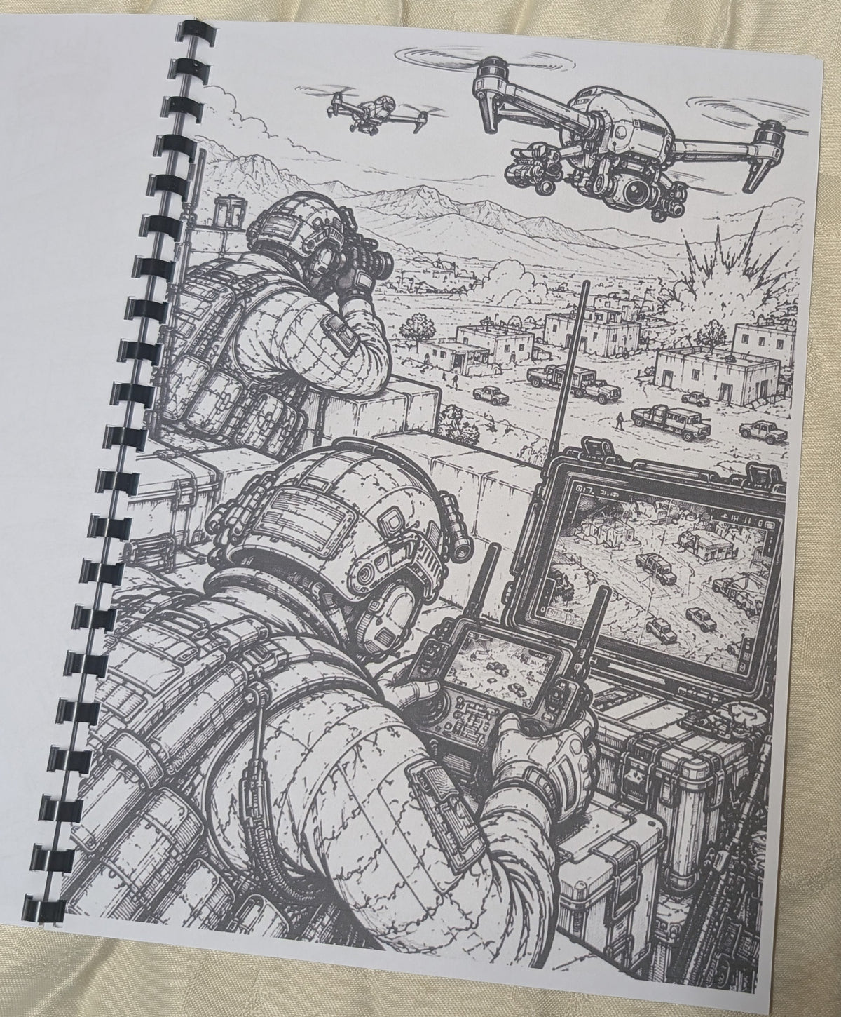 Call of Duty gaming themed colouring page