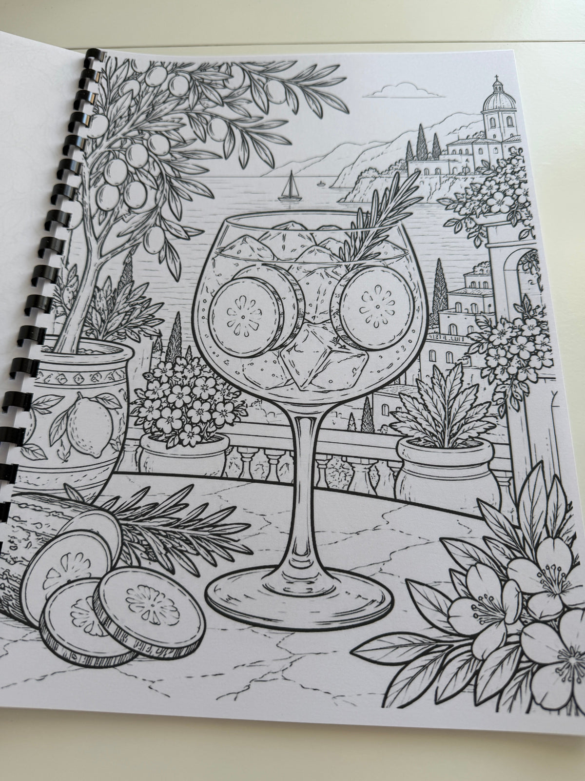 Cocktails colouring book photograph 11