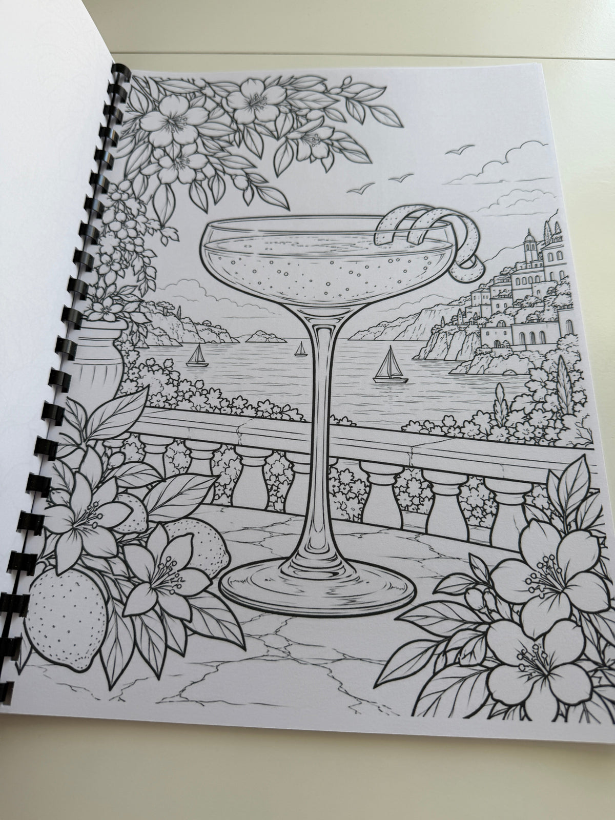 Cocktails colouring book photograph 12