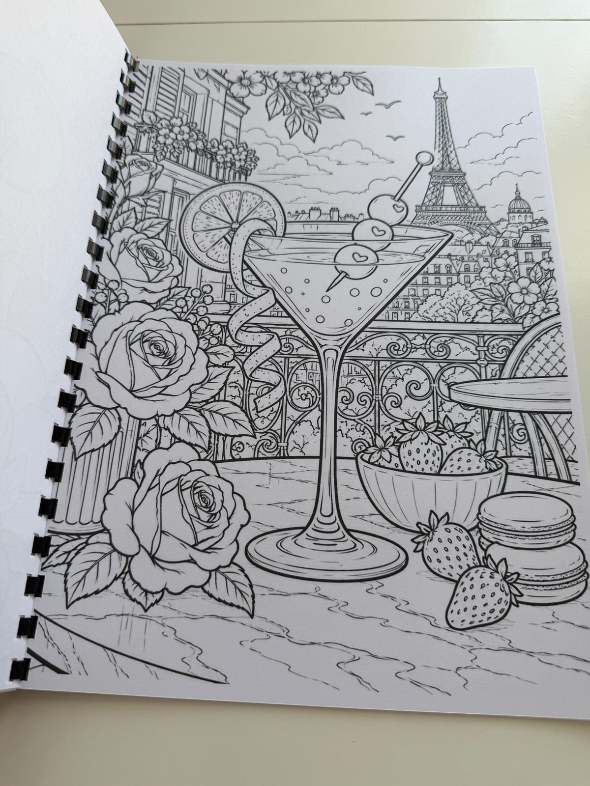 Cocktails colouring book photograph 14