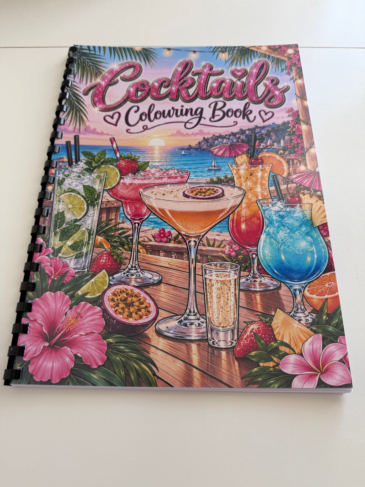 Cocktails colouring book photograph 1
