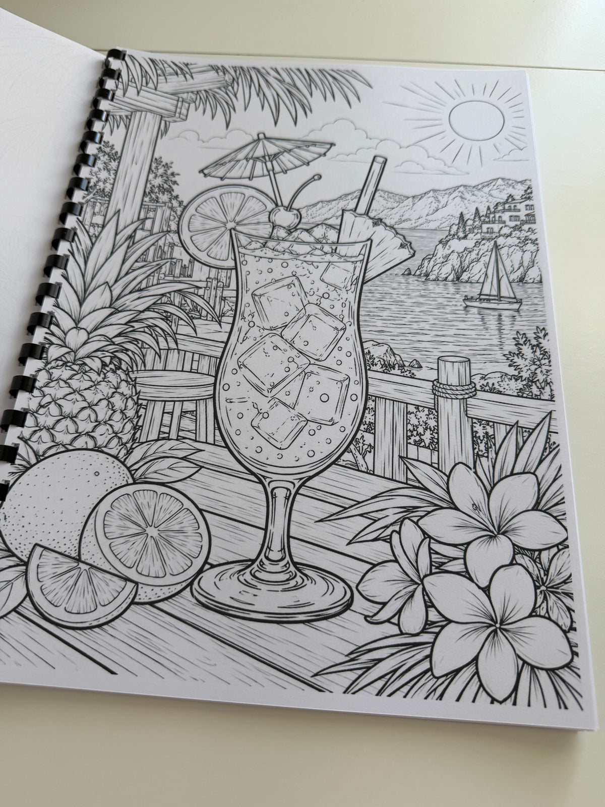 Cocktails colouring book photograph 3