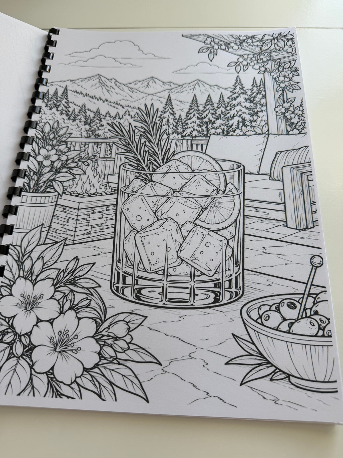 Cocktails colouring book photograph 5