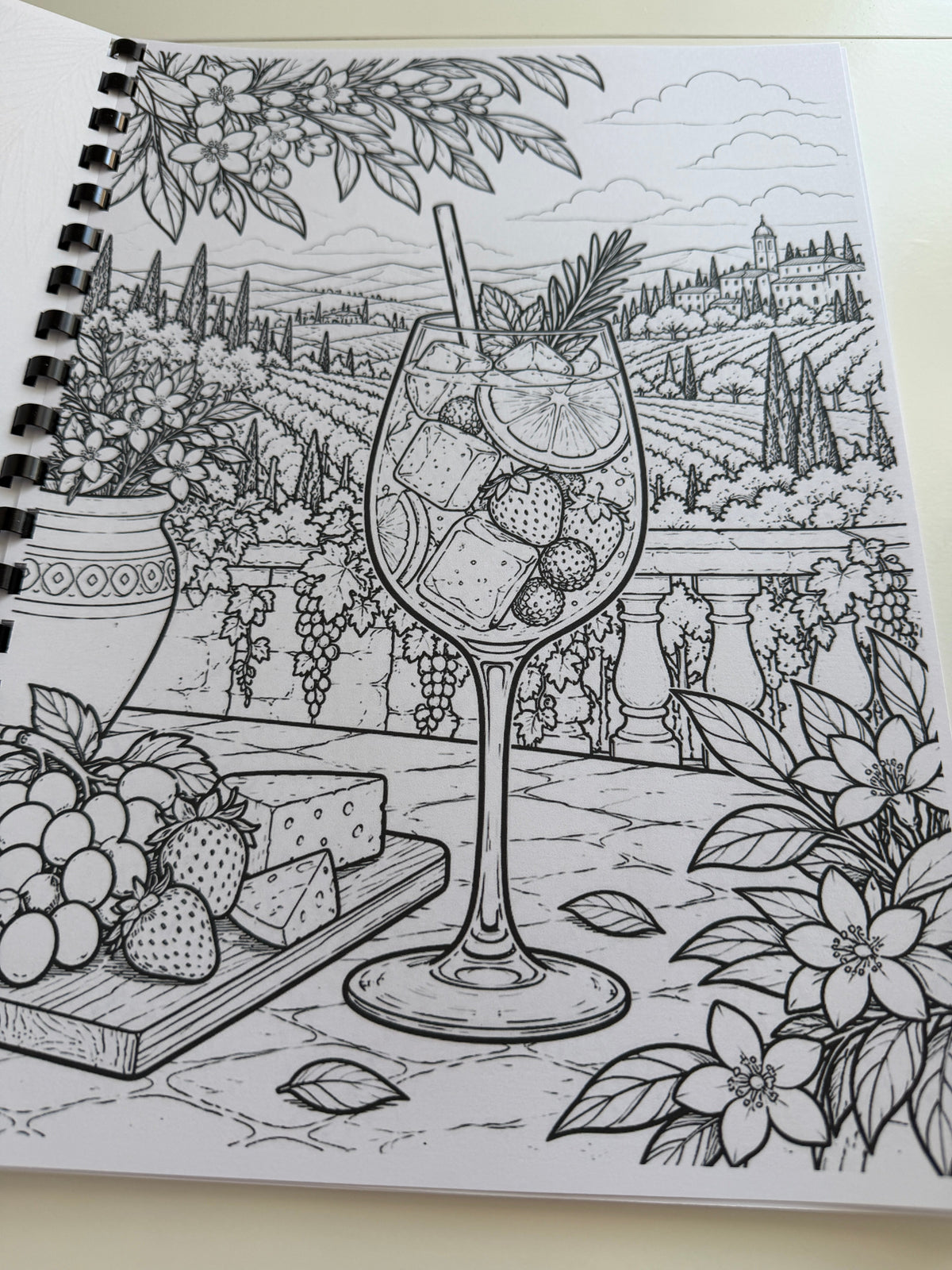 Cocktails colouring book photograph 6