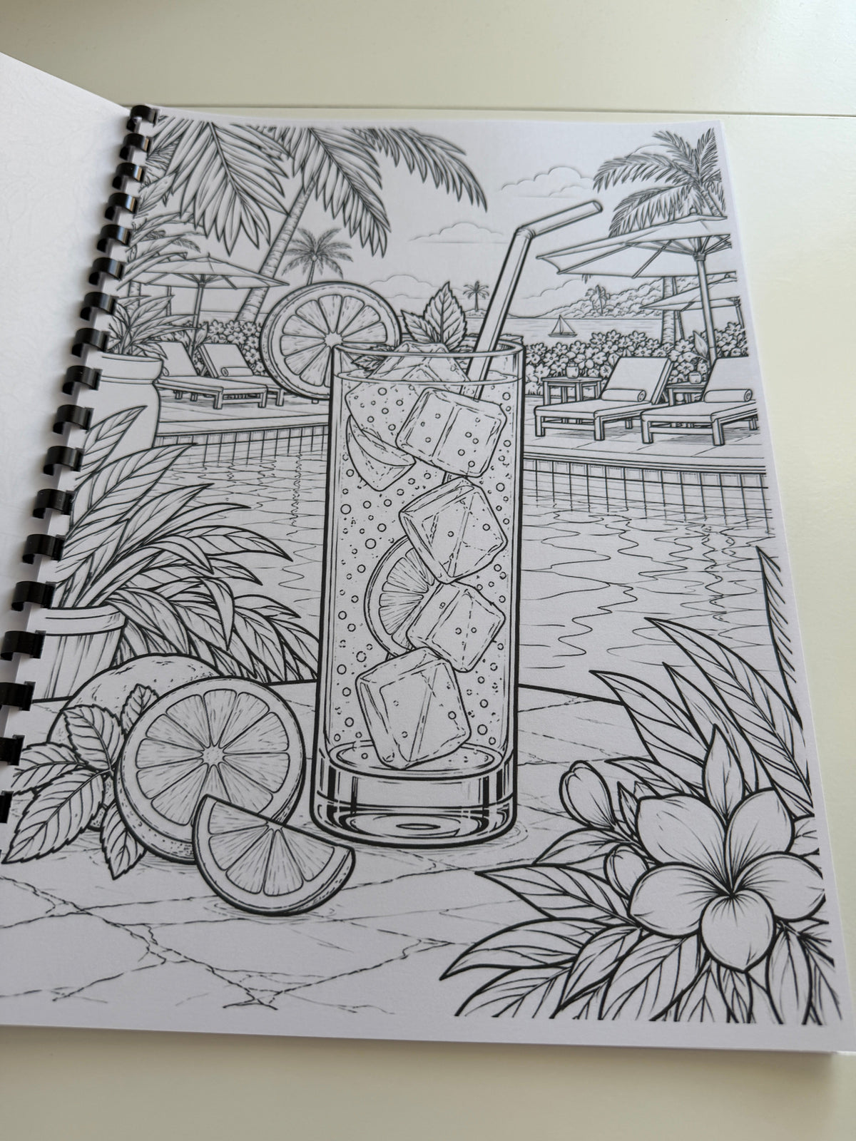 Cocktails colouring book photograph 8
