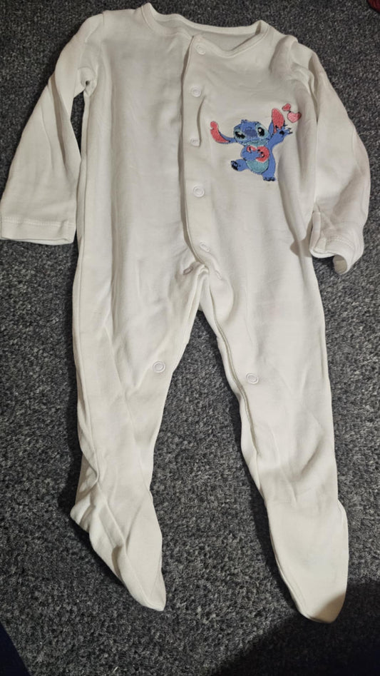 Stitch Heart Babygrow