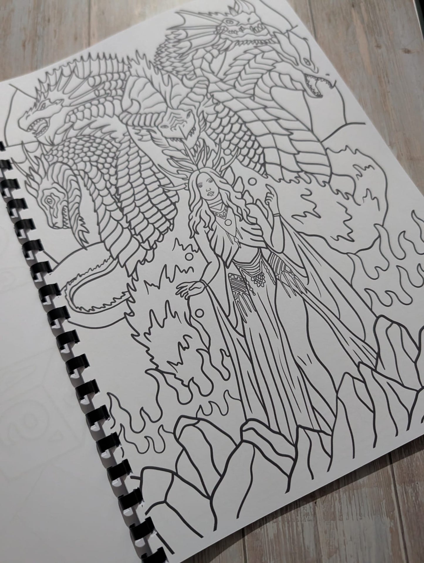 Fantasy Role Playing Colouring Book A4 | Dungeon Adventure Colouring Book | 20+ Pages | Adult Fantasy Colouring Book | Printed in UK
