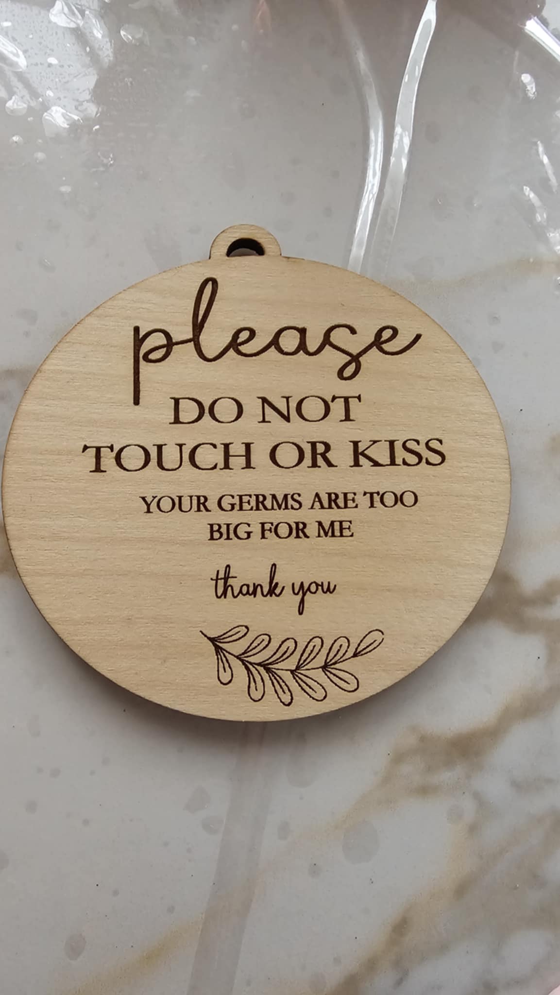 Please Don't Touch Hangers - MDF or Acyrlic