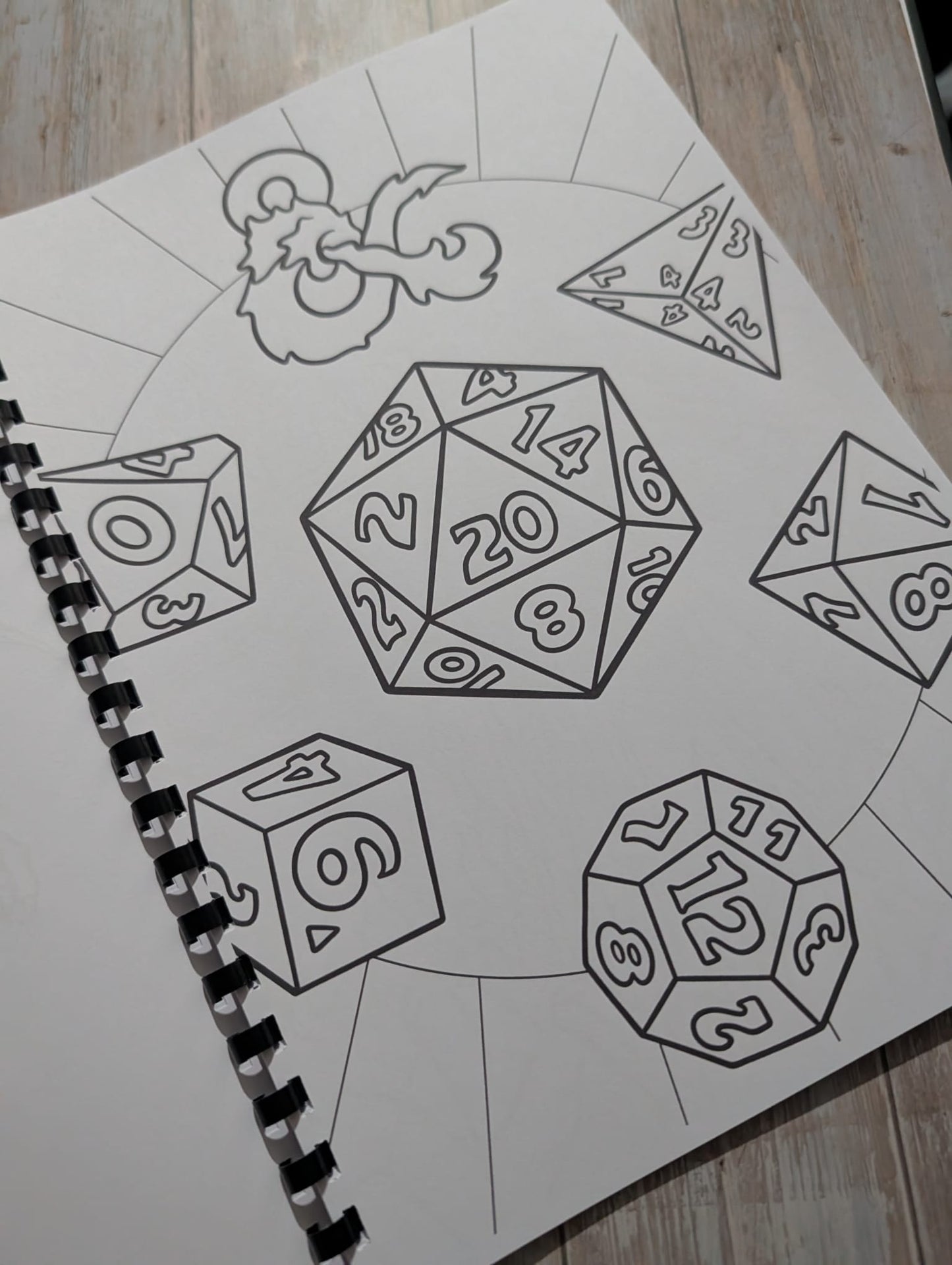 Fantasy Role Playing Colouring Book A4 | Dungeon Adventure Colouring Book | 20+ Pages | Adult Fantasy Colouring Book | Printed in UK