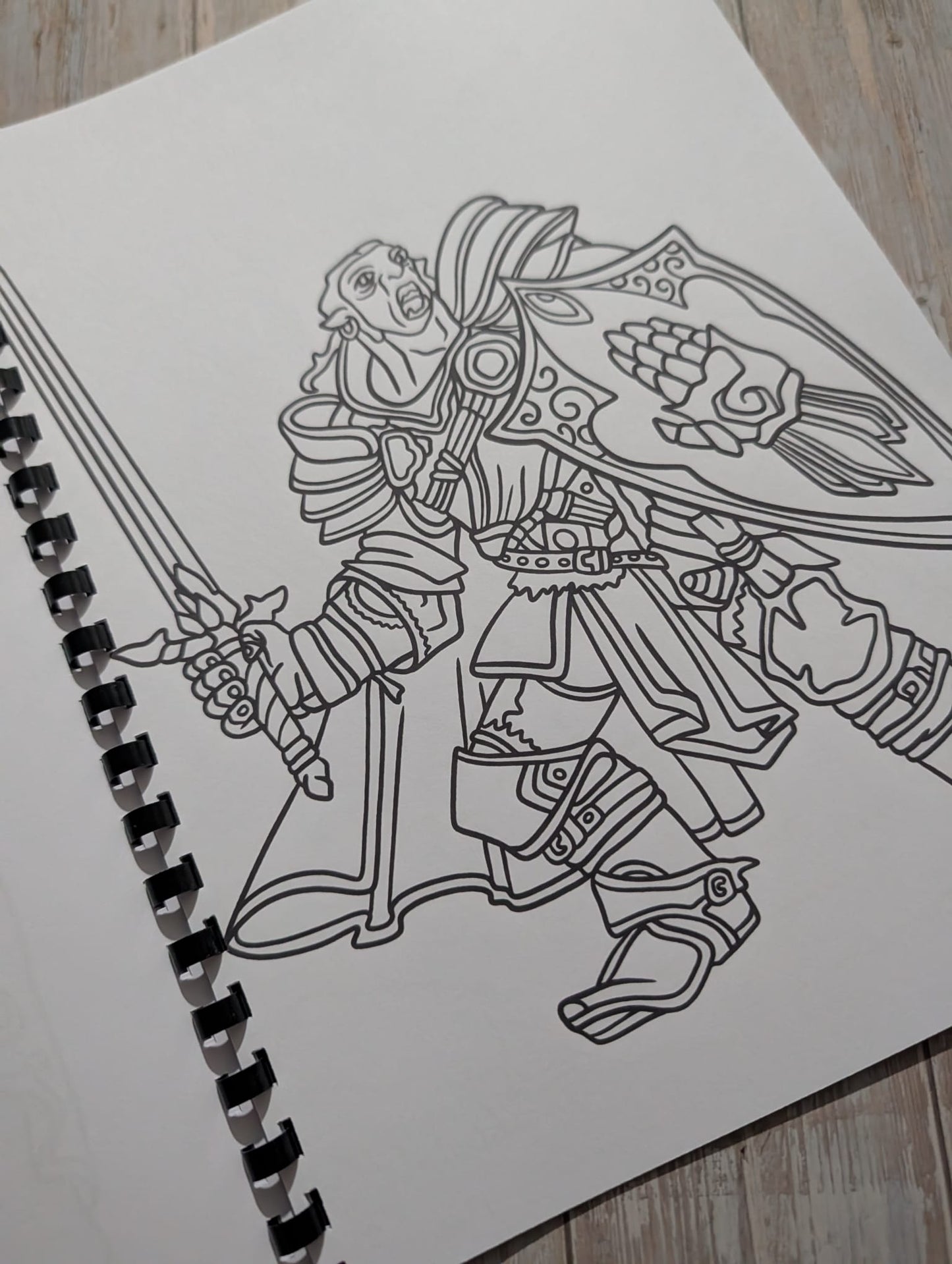 Fantasy Role Playing Colouring Book A4 | Dungeon Adventure Colouring Book | 20+ Pages | Adult Fantasy Colouring Book | Printed in UK