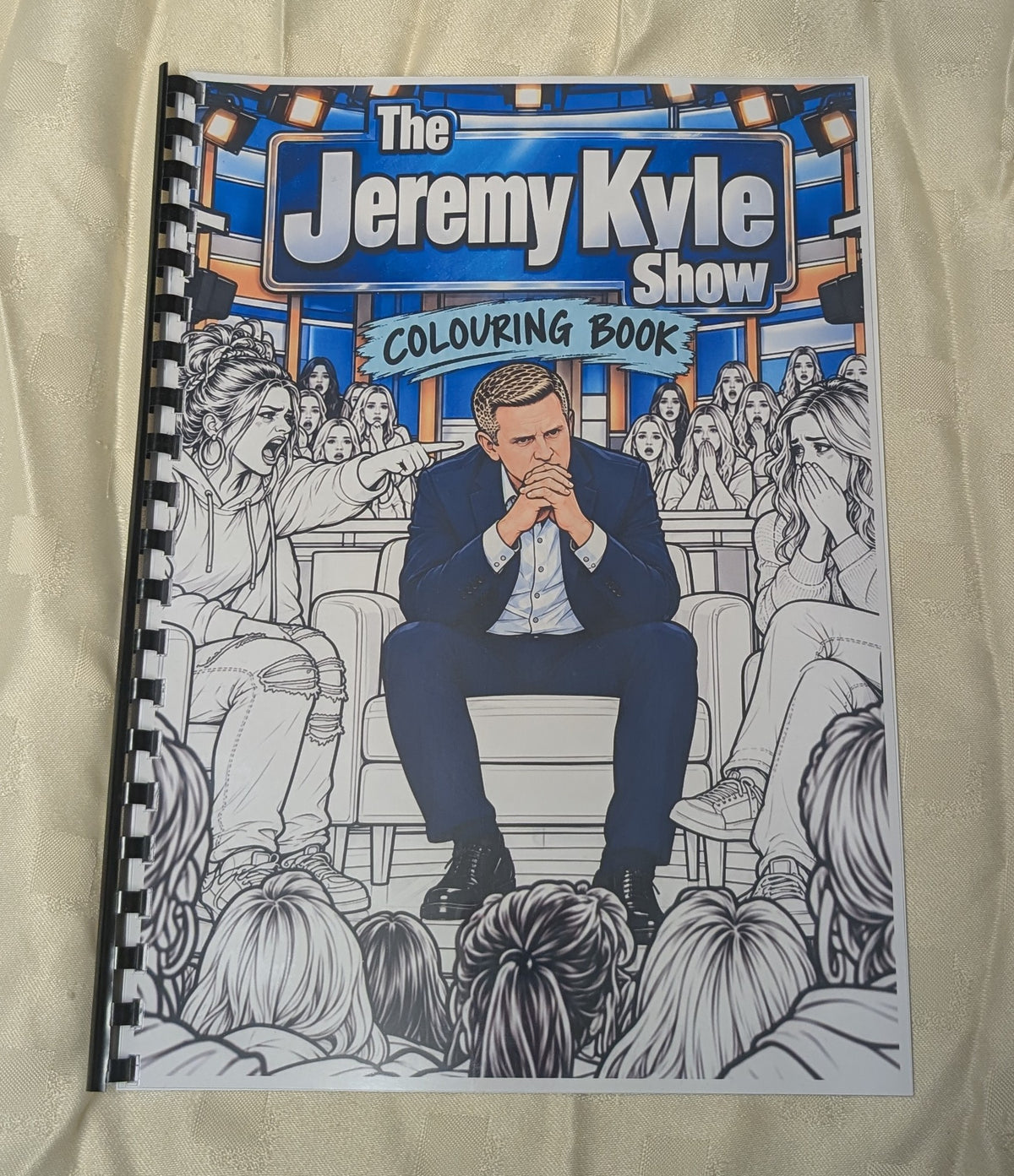 The Jeremy Kyle Show A4 adult colouring book cover