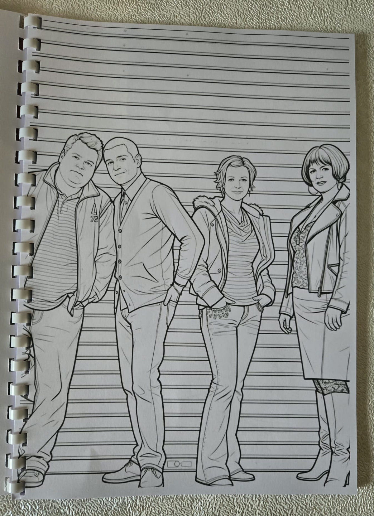 New Gavin and Stacey colouring book interior page