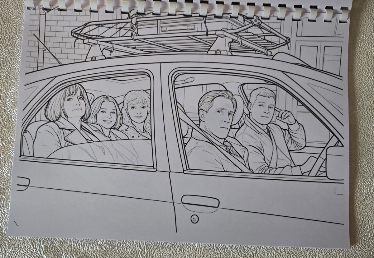 New Gavin and Stacey colouring book interior page