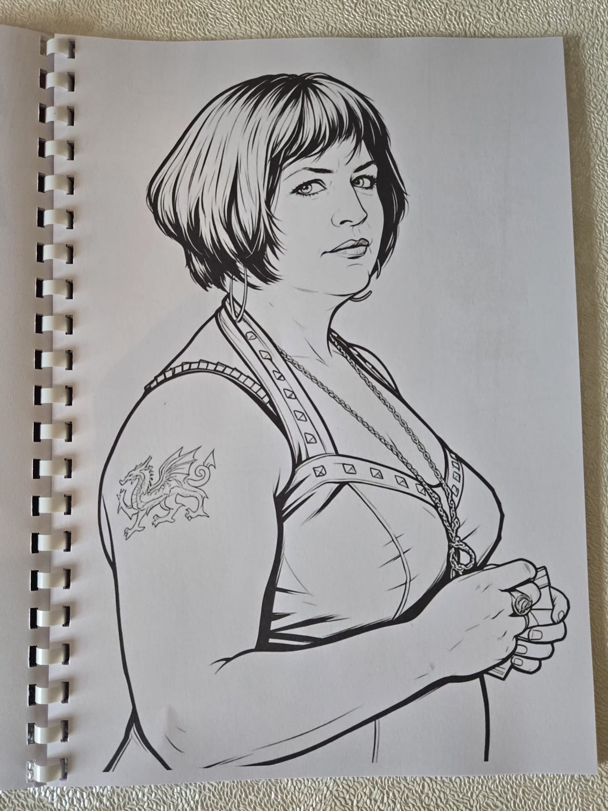 New Gavin and Stacey colouring book interior page