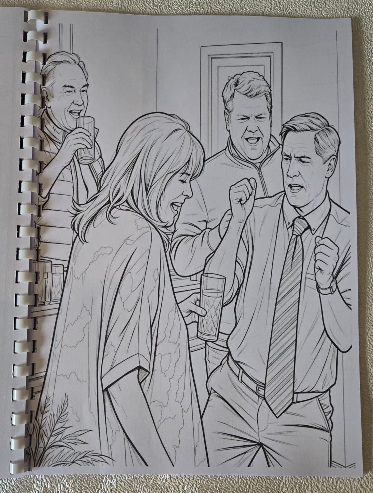 New Gavin and Stacey colouring book interior page