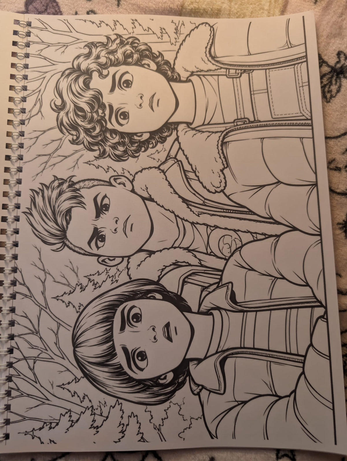 Stranger Tales of 85 colouring book inside illustration