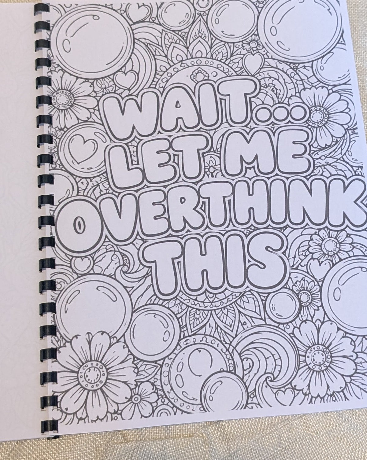 Swear Words colouring book interior page