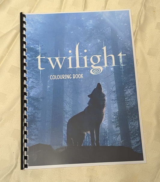Twilight A4 vampire romance colouring book cover
