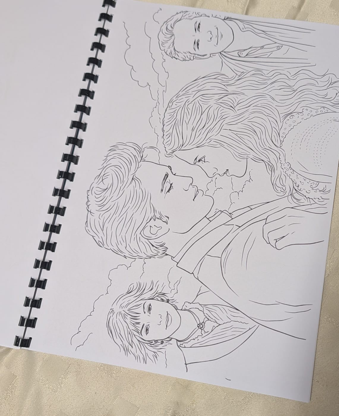 Twilight adult colouring book sample artwork